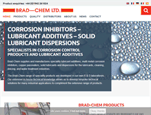Tablet Screenshot of brad-chem.co.uk